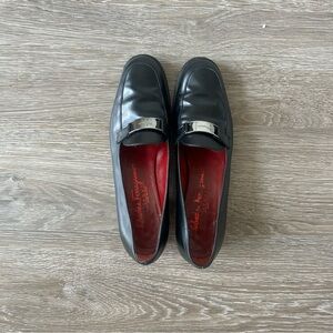 Salvatore Ferragamo Sport — Black Leather Loafers — Size 6B